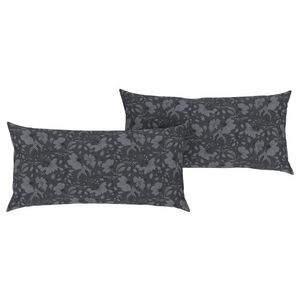 LIVARNO home Obliečky na vankúš z bavlneného saténu, 40 x 80 cm, 2 kusy (sivá) vyobraziť