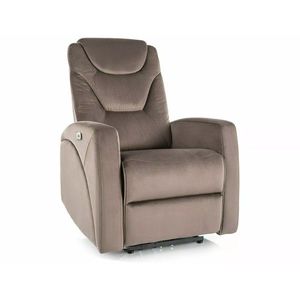Elektrické polohovací křeslo KRONOS Velvet cappuccino vyobraziť
