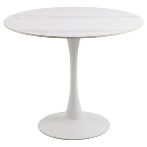 Jídelní kulatý stůl Malta 90 cm keramika/bílý mramor vyobraziť