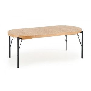 Jídelní rozkládací stůl Fero 100/300 cm dub přírodní/černý vyobraziť
