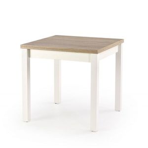 Jídelní rozkládací stůl Gracjan 80/160 cm dub sonoma/bílý vyobraziť
