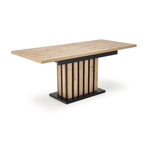 Jídelní rozkládací stůl Lamello 160/210 cm dub artisan/černý vyobraziť