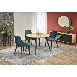 Jídelní rozkládací stůl Ruden 102/142 cm dub artisan/černý vyobraziť