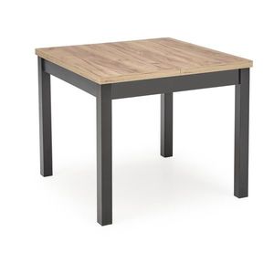 Jídelní rozkládací stůl TIAGO SQUARE 90/125 cm dub craft zlatý/černý vyobraziť