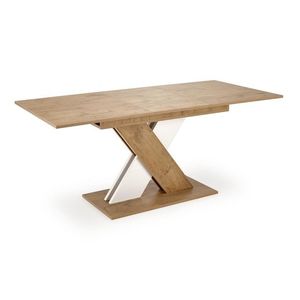 Jídelní rozkládací stůl XARELTO 130/175 cm dub lancelot/bílý vyobraziť