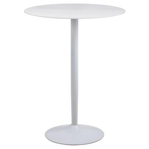 Keramický barový stůl Malta 105 cm bílý mramor vyobraziť