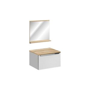 Koupelnová sestava Leonardo se zrcadlem 60 cm dub coast evoke/bílá vyobraziť