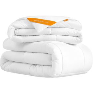 Sada 2 ks přikrývek DUVET 2v1 135x200 cm bílá vyobraziť