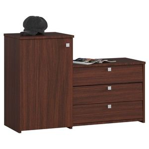 Skriňa na topánky s komodou S16 wenge vyobraziť