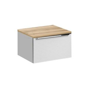 Závěsná skříňka pod umyvadlo Leonardo s deskou 60 cm bílá/dub coast evoke vyobraziť