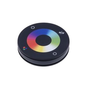 T-LED DimLED diaľkový ovládač guľatý RGB a RGBW čierny 069145 vyobraziť