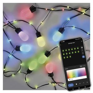 EMOS GoSmart RGBIC LED svetelná reťaz 12W s WiFi - 15× párty žiarovky, 15m ZIW17FR vyobraziť