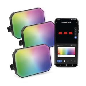 EMOS GoSmart RGB+CCT Štartovacia sada LED reflektorov 14W IP65 s WiFi, 3 kusy ZIW184R vyobraziť