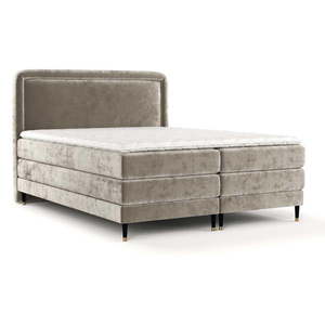 Svetlohnedá boxspring posteľ 200x200 cm Dove – Maison de Rêve vyobraziť