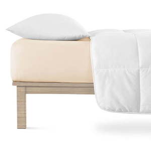 Béžová napínacia plachta jersey 200x220 cm Boxspring – Andrea Simone vyobraziť