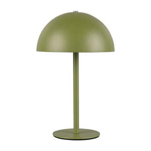Zelená LED stolová lampa s kovovým tienidlom (výška 21 cm) Munoz – Trio vyobraziť