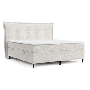 Svetlosivá boxspring posteľ s úložným priestorom 160x200 cm Sinai – Maison de Rêve vyobraziť