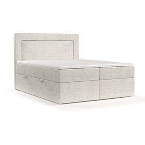 Krémovobiela boxspring posteľ s úložným priestorom 160x200 cm Imagine – Maison de Rêve vyobraziť