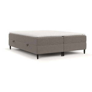 Hnedá boxspring posteľ s úložným priestorom 160x200 cm Malte – Maison de Rêve vyobraziť