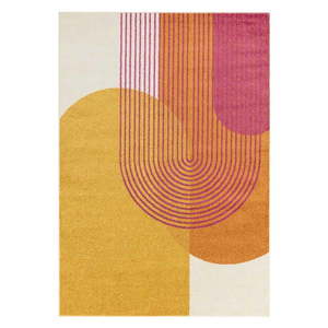 Žlto-oranžový koberec 80x150 cm Muse Orange Retro – Asiatic Carpets vyobraziť