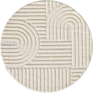 Krémový okrúhly koberec ø 80 cm Art – Ayyildiz Carpets vyobraziť
