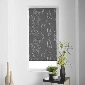 Antracitová textilná roleta 45x180 cm Forelista – douceur d'intérieur vyobraziť