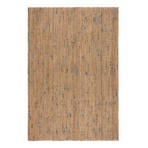 Ručne tkaný jutový koberec v modro-prírodnej farbe 160x230 cm Jute Boucle Blue – Flair Rugs vyobraziť