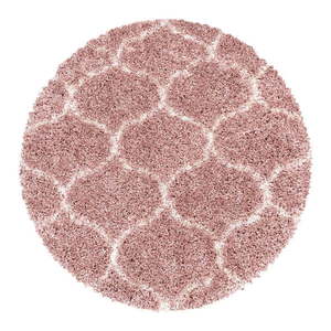 Ružový okrúhly koberec ø 160 cm Salsa – Ayyildiz Carpets vyobraziť