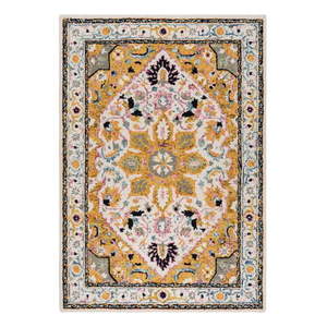 Žltý vlnený koberec 230x160 cm Dahlia - Flair Rugs vyobraziť