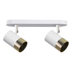 Stropné svietidlo s kovovým tienidlom v bielo-zlatej farbe 34x5.5 cm Tobi - Candellux Lighting vyobraziť