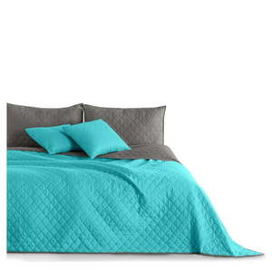 Tyrkysový pléd z mikrovlákna DecoKing Axel, 200 × 220 cm vyobraziť