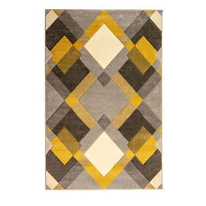 Žltý/sivý koberec 200x290 cm Nimbus – Flair Rugs vyobraziť