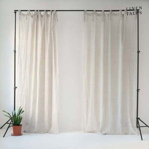 Krémová záclona 130x275 cm Daytime - Linen Tales vyobraziť