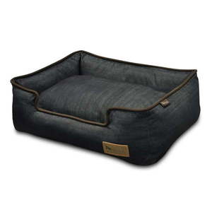Tmavomodrý pelech pre psa 80x60 cm Lounge Bed Denim Medieval Blue / Dark Chocolate M – P.L.A.Y. vyobraziť