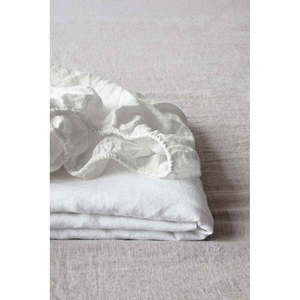 Biela napínacia ľanová plachta 200x200 cm White – Linen Tales vyobraziť