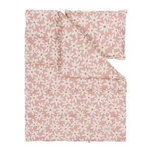 Ružová súprava do postieľky Blush Daisies – Malomi Kids vyobraziť
