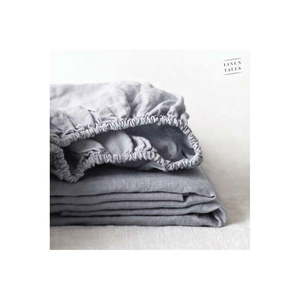 Svetlosivá napínacia ľanová plachta 140x200 cm Light Grey – Linen Tales vyobraziť