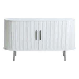 Biela komoda s posuvnými dverami 120x76x45 cm Nola – Unique Furniture vyobraziť