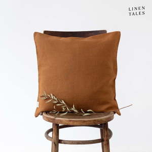 Ľanová obliečka na vankúš 45x45 cm Hazelnut – Linen Tales vyobraziť