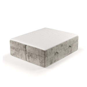Svetlohnedá boxspring posteľ s úložným priestorom 180x200 cm Yoko – Maison de Rêve vyobraziť