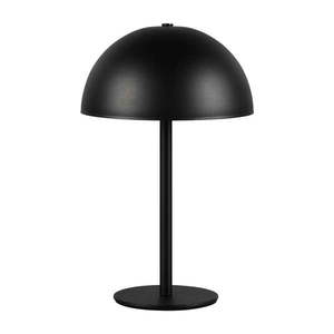 Matne čierna LED stolová lampa s kovovým tienidlom (výška 21 cm) Munoz – Trio vyobraziť
