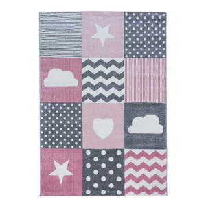 Ružovo-sivý detský koberec 120x170 cm Kids – Ayyildiz Carpets vyobraziť