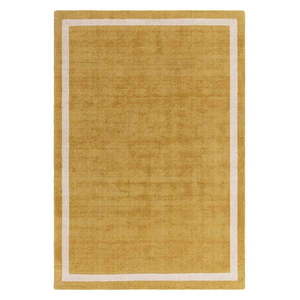 Okrovožltý ručne tkaný vlnený koberec 68x240 cm Albi – Asiatic Carpets vyobraziť