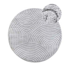 Svetlosivý okrúhly koberec ø 200 cm Panglao New York Light Grey – Elle Decoration vyobraziť