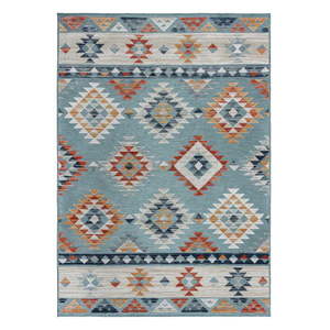 Modrý vnútorný a vonkajší koberec 200x290 cm Avery Blue – Flair Rugs vyobraziť