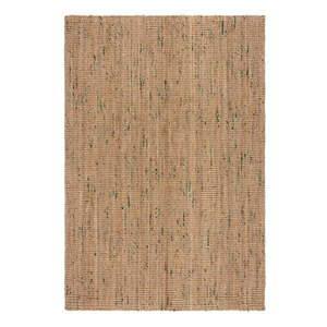 Obojstranný ručne tkaný jutový koberec v zeleno-prírodnej farbe 160x230 cm Jute Boucle Green – Flair Rugs vyobraziť