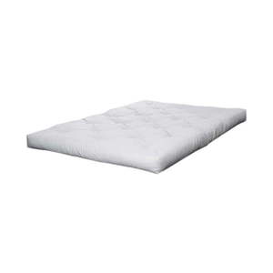 Biely stredne tvrdý futónový matrac 160x200 cm Coco Natural – Karup Design vyobraziť