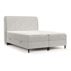 Svetlosivá boxspring posteľ s úložným priestorom 140x200 cm Melba – Maison de Rêve vyobraziť