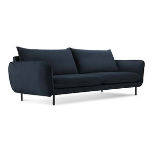 Tmavomodrá zamatová pohovka 230 cm Vienna – Cosmopolitan Design vyobraziť