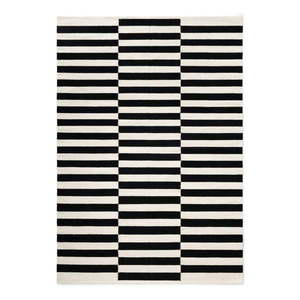 Čierno-biely obojstranný ručne tkaný vlnený koberec 120x180 cm Donna – Hanse Home vyobraziť